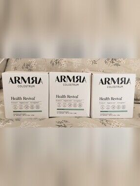 ARMRA Colostrum Health Revival Jars, set of 3, 4.5oz each, New in box